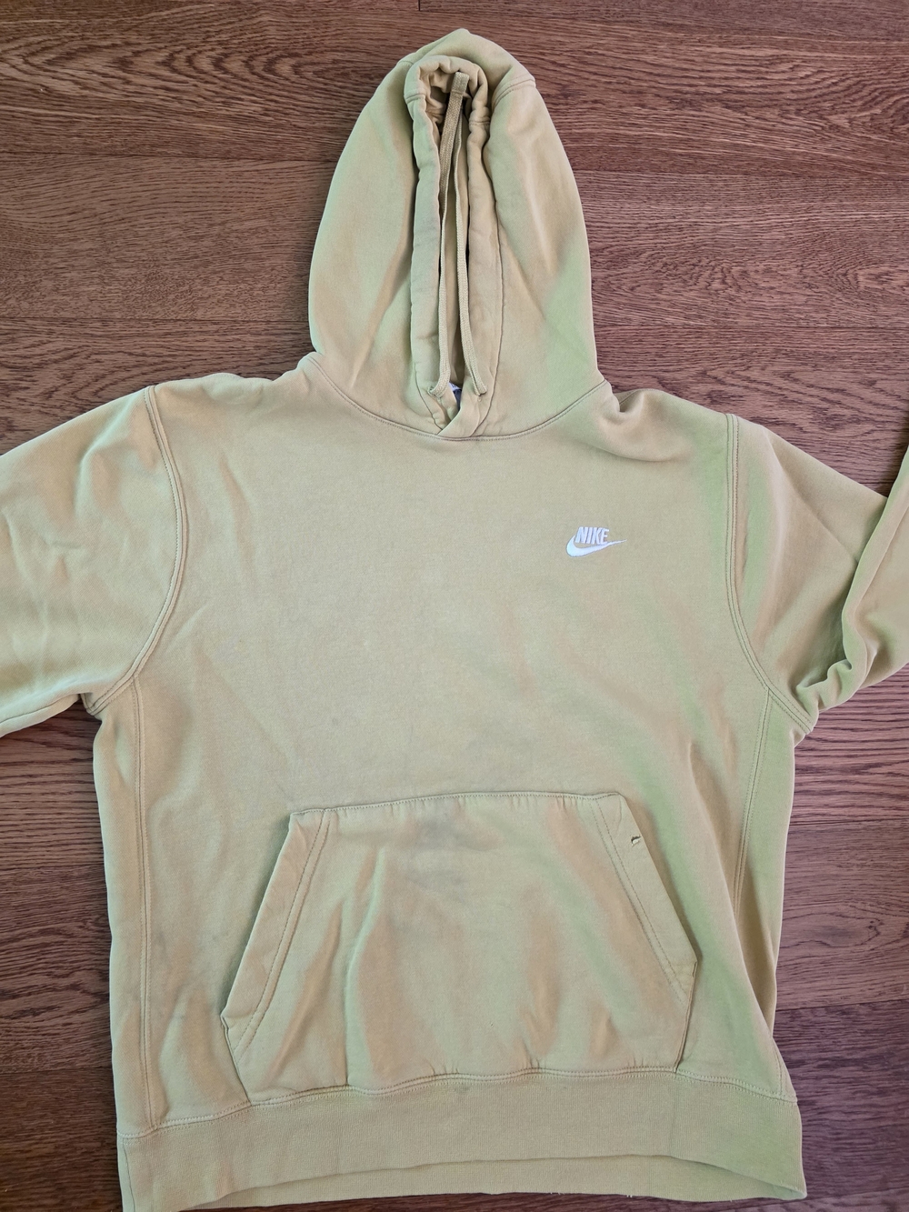 Nike Men’s Hoodie in Light Green with White Swoosh - Men's M
